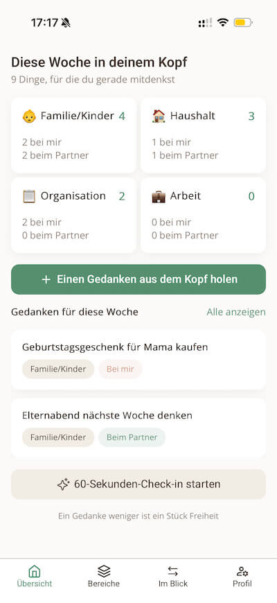 Liva App - Deine Mental Load App